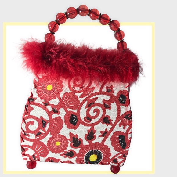 Other - Purse Lamp with Feathers and beaded “handle” - NEW IN BOX